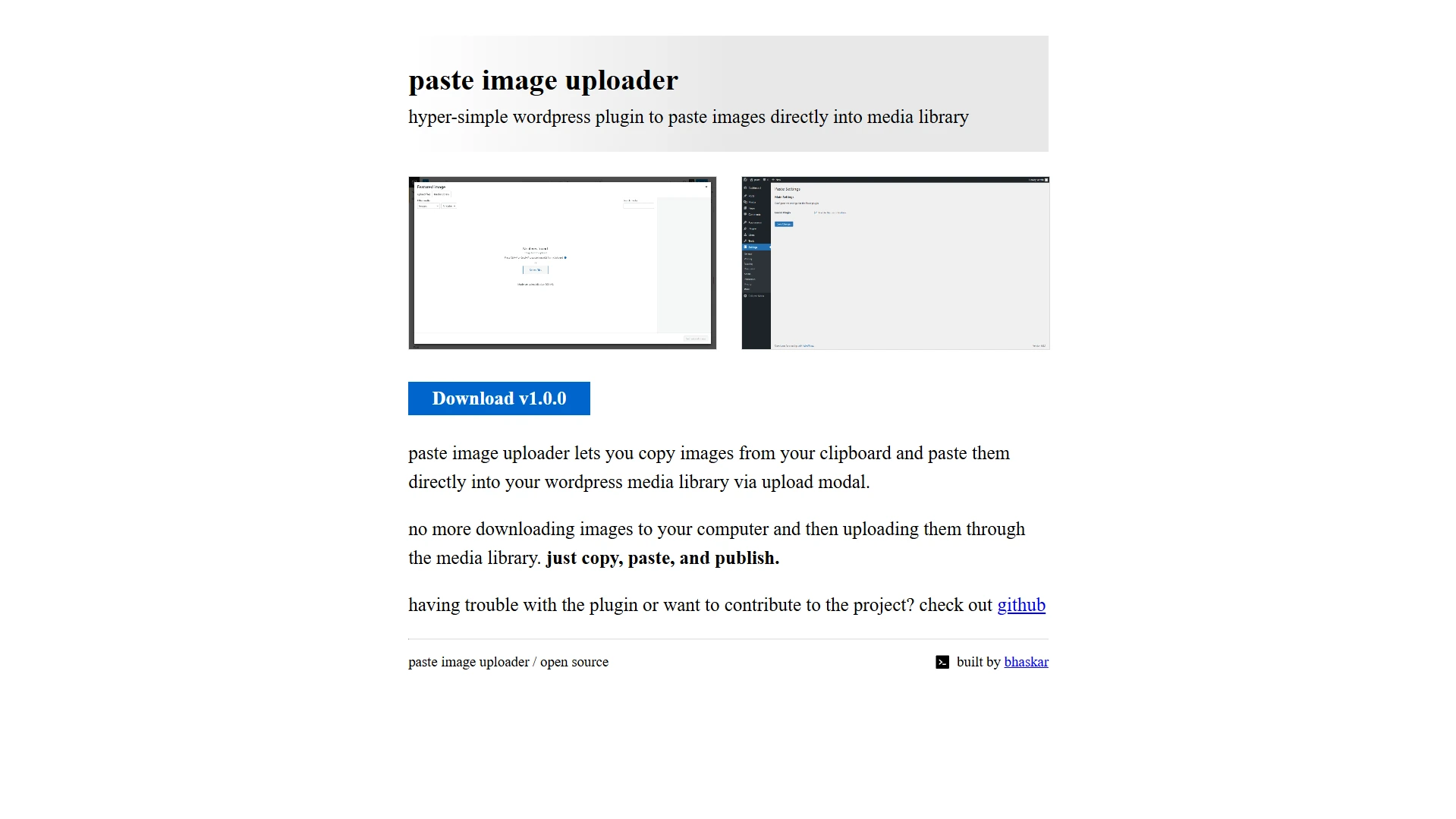 paste image uploader